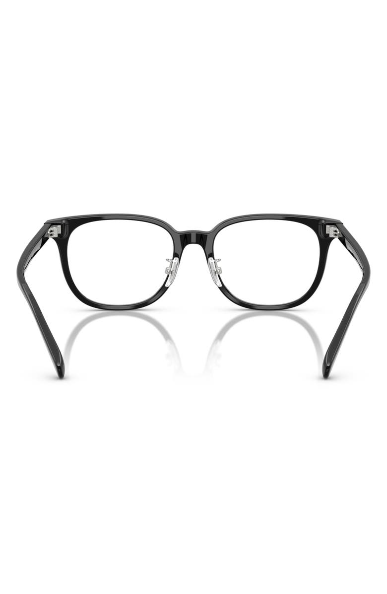 COACH 53mm Square Optical Glasses, Alternate, color, Black
