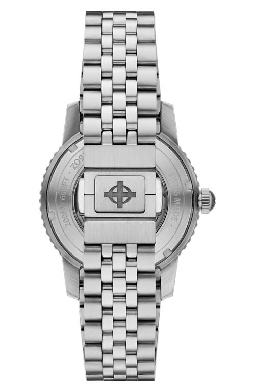 Zodiac Compression Diver Skeleton Bracelet Watch, 40mm