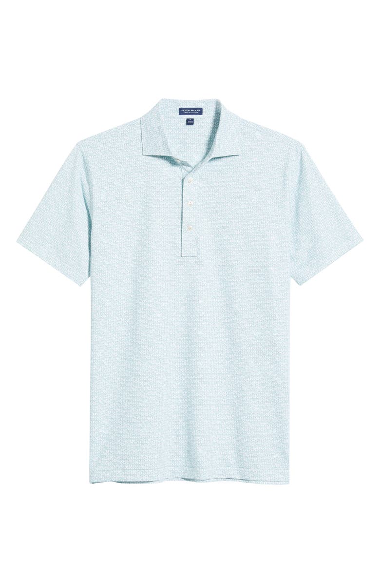 Peter Millar Crown Crafted Due North Performance Jersey Polo, Alternate, color, White