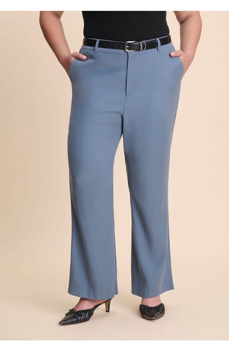 ELOQUII Bootcut Trouser, Alternate, color, Slate Teal