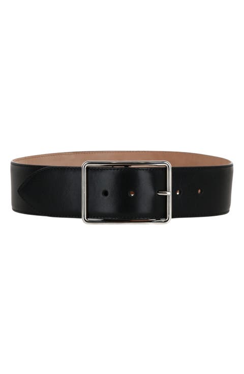 Wide Leather Belt