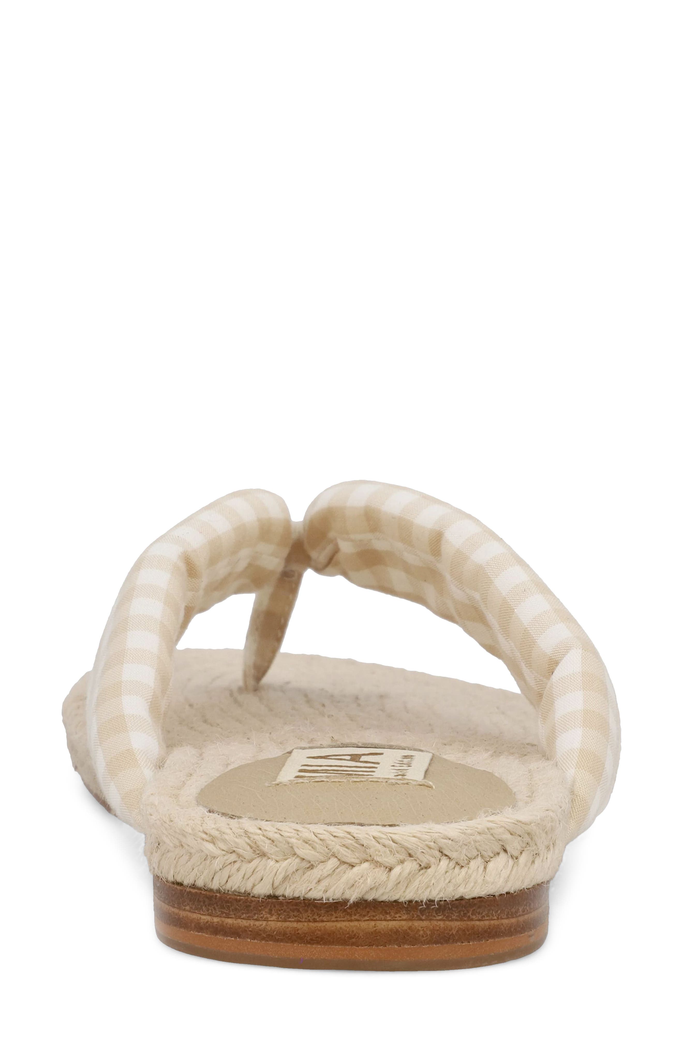MIA Aleena Espadrille Flip Flop, Alternate, color, Natural/ White