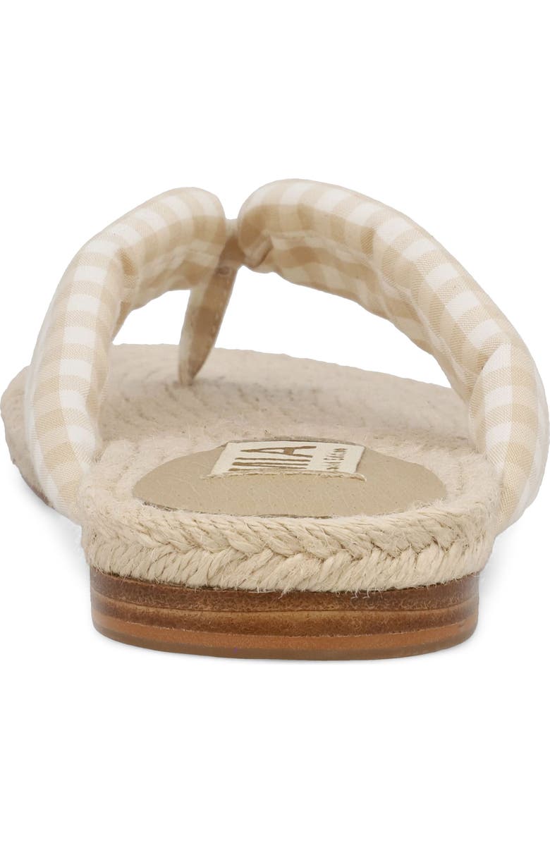 MIA Aleena Espadrille Flip Flop, Alternate, color, Natural/ White