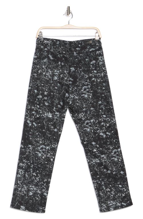 Shop Ag Alexxis High Waist Straight Leg Crop Jeans In Flower Field Black Multi