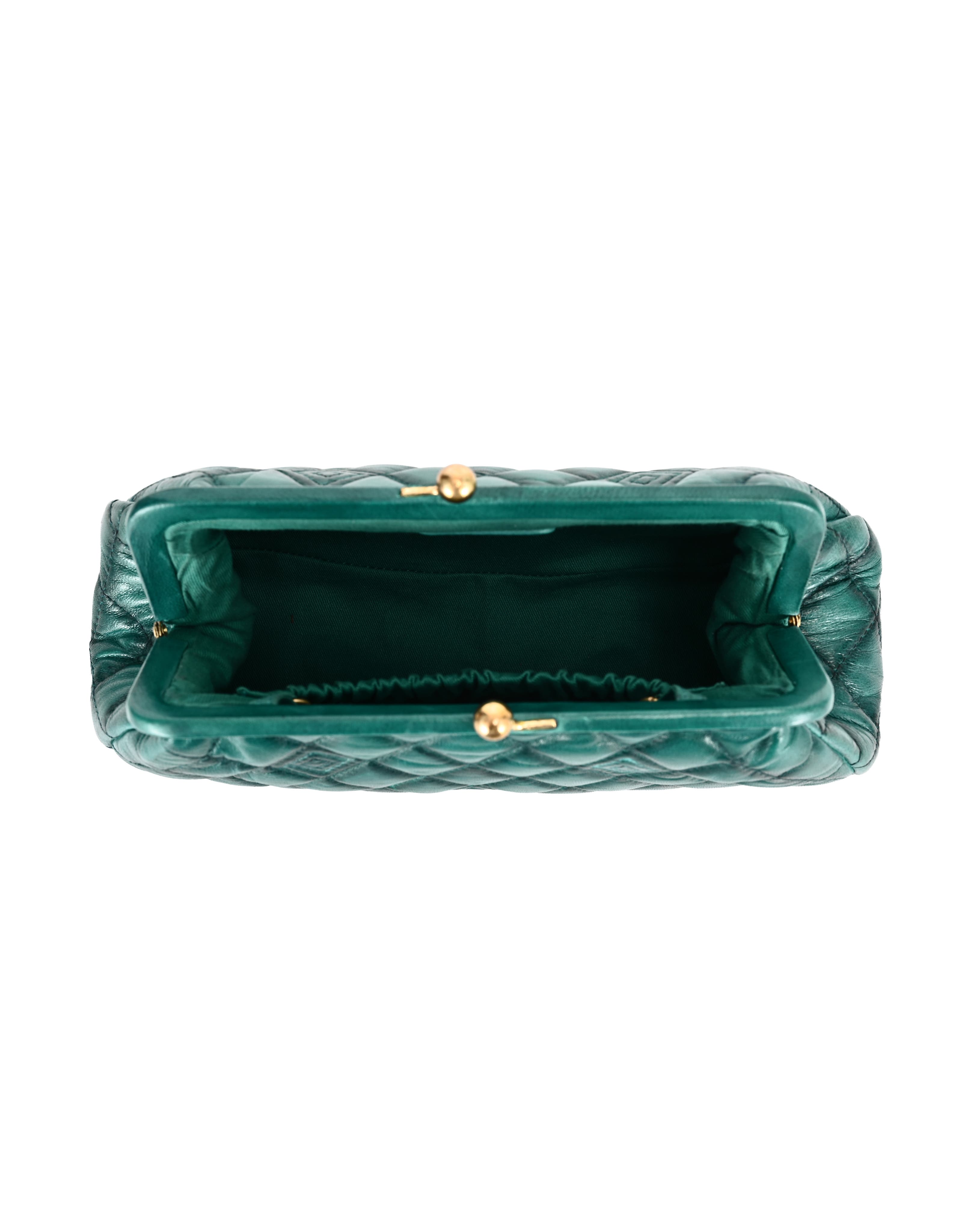 Petunia Small Quilted Leather Crossbody, Alternate, color, Teal