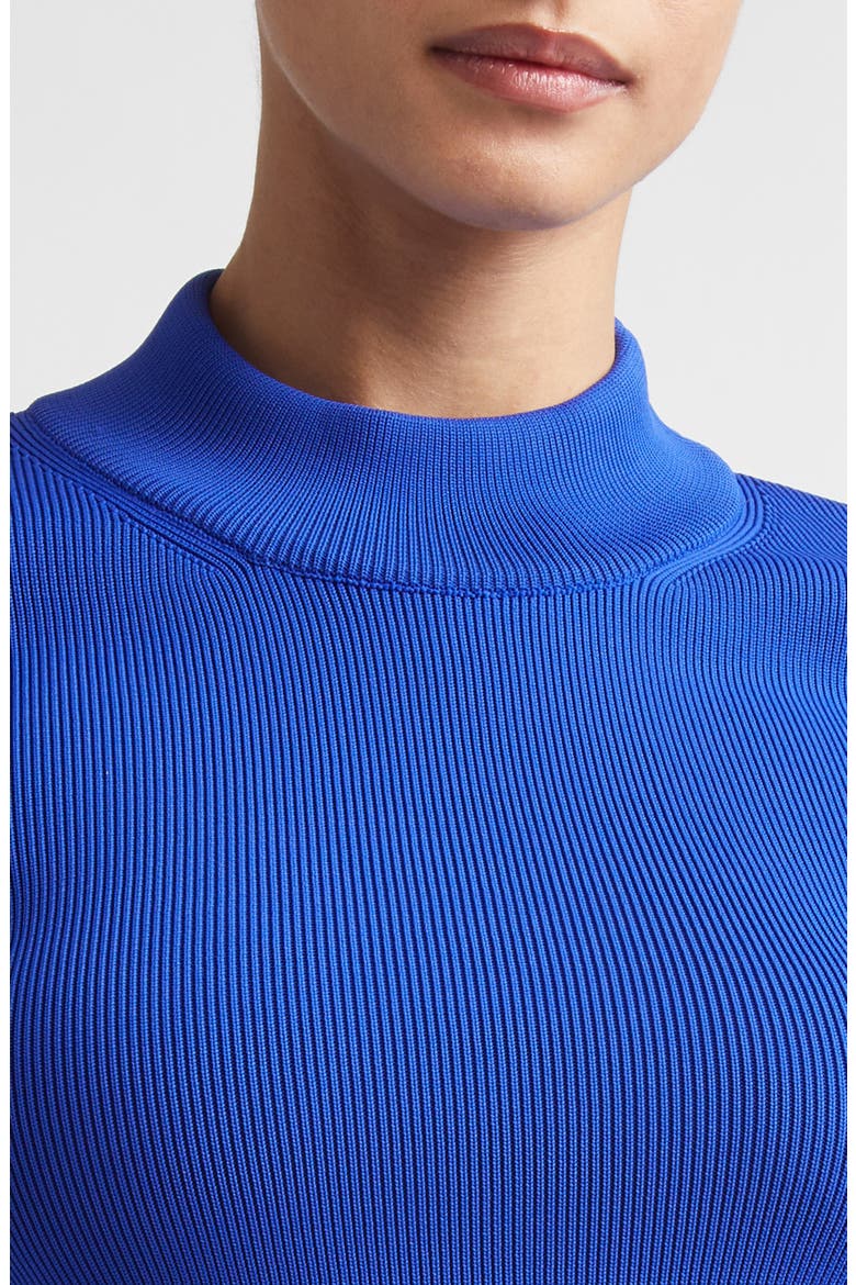 Technical Rib Mock Neck Sweater, Alternate, color, BLUEBELL