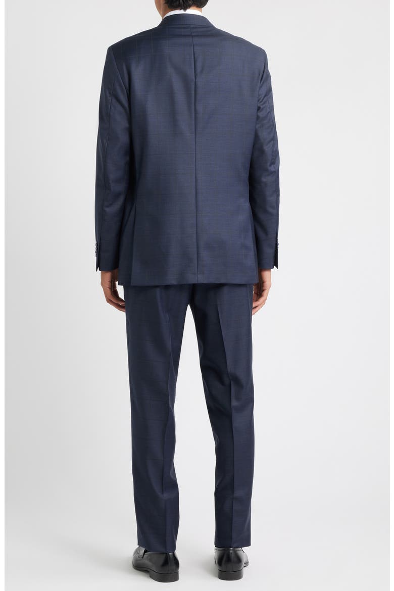 Flynn Classic Fit Navy Windowpane Check Wool Suit, Alternate, color, NAVY