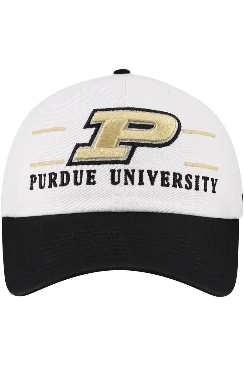 Men's '47 White Purdue Boilermakers Gridiron Clean Up Adjustable Hat, Alternate, color, White