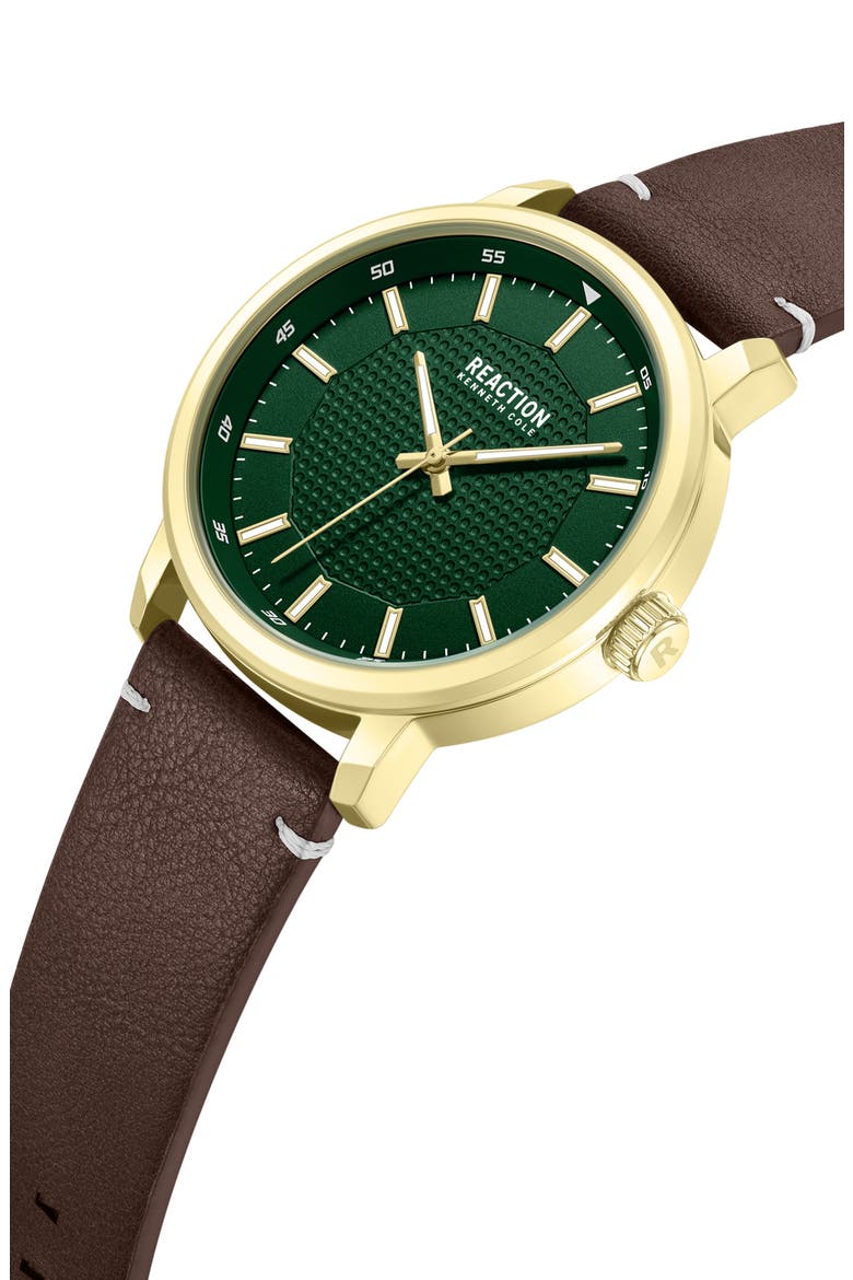 Classic Black Strap Watch, 44mm, Alternate, color, DARK BROWN