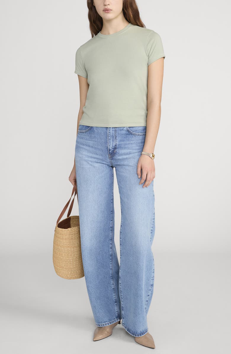 FRAME The Vintage Baby T-Shirt, Alternate, color, Sage