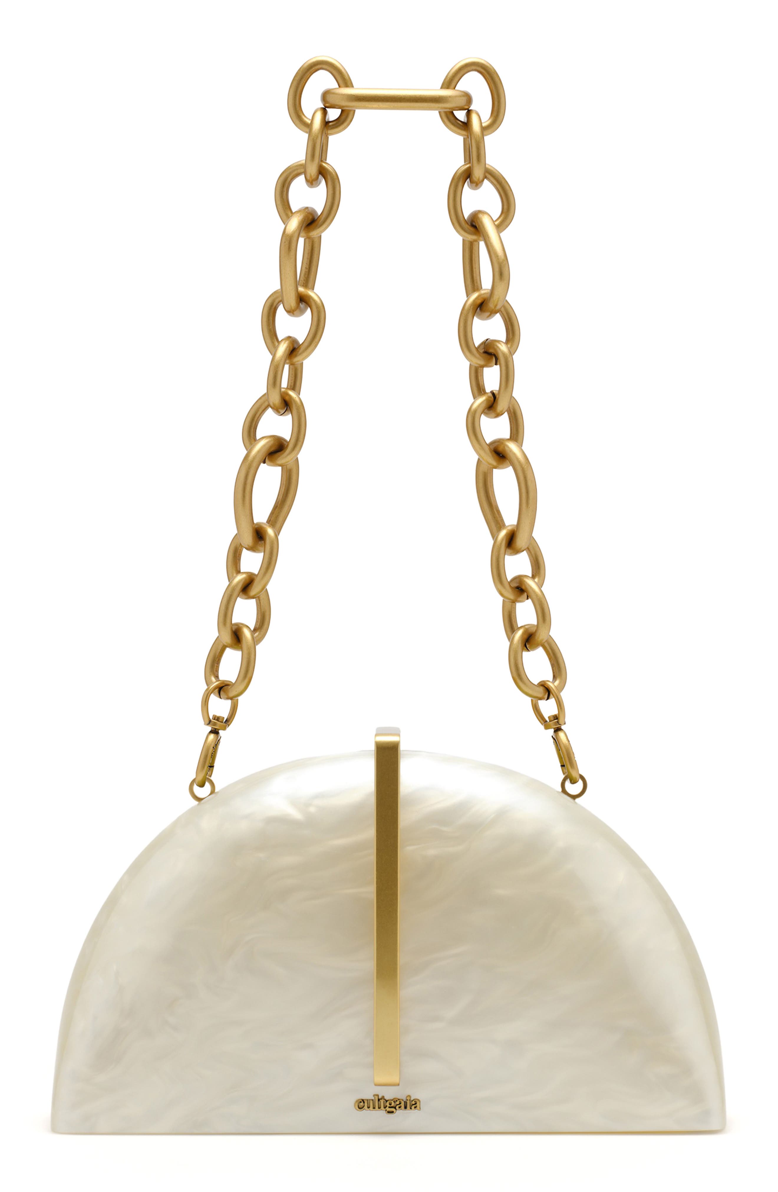 Cult Gaia Laguna Frame Clutch, Alternate, color, Ivory