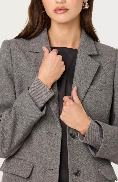 Astr The Label Melisse Longline Coat In Gray