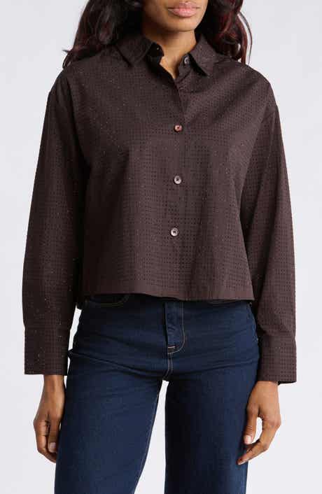 Embellished Button-Up Shirt