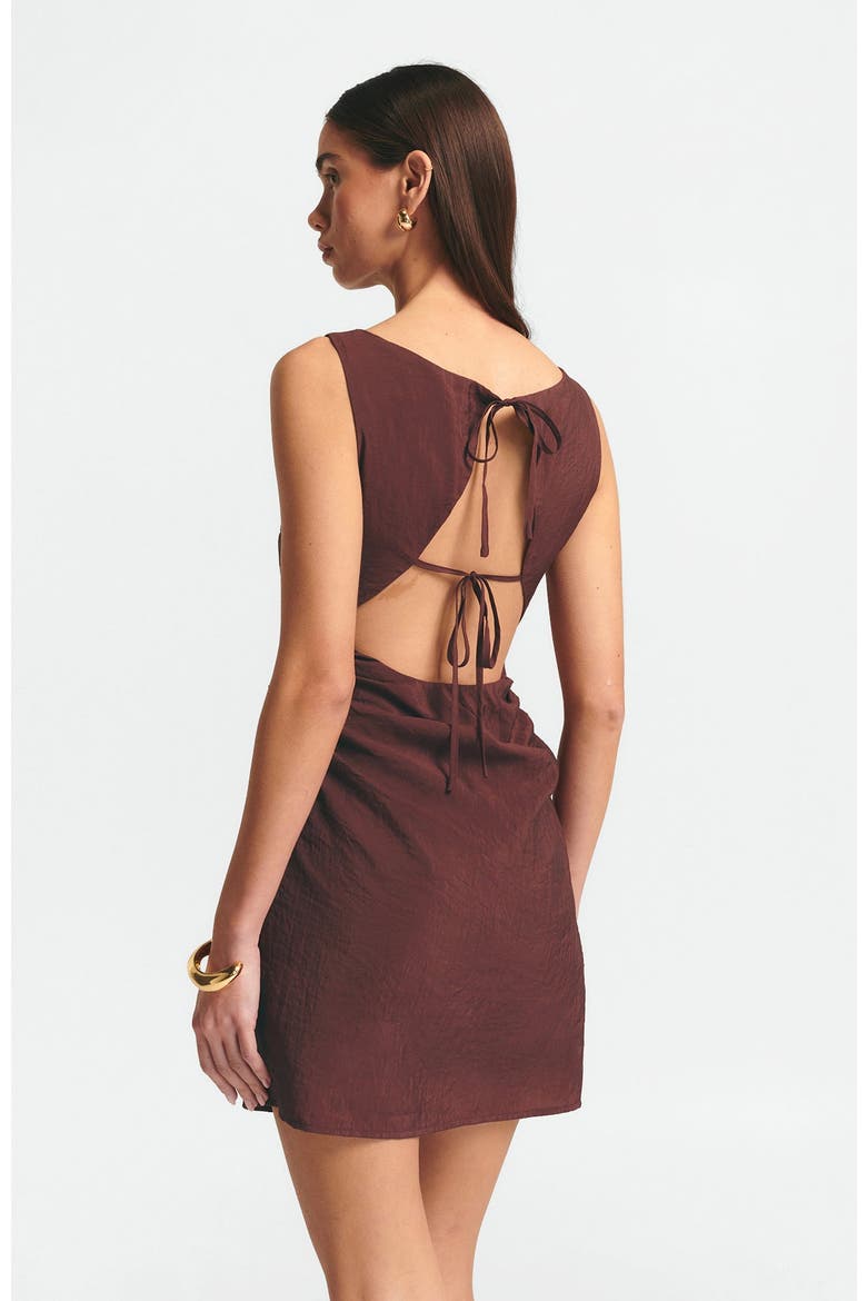 Sara Mini Dress, Alternate, color, Burgundy
