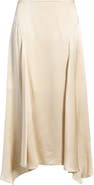 Reformation Mccall Silk Charmeuse Skirt