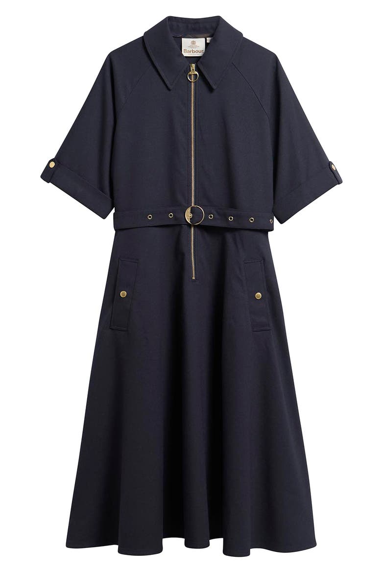 Arlene Midi Dress, Alternate, color, DARK NAVY