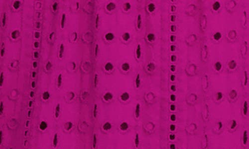 London Times Mixed Media Tiered Dress In Purple