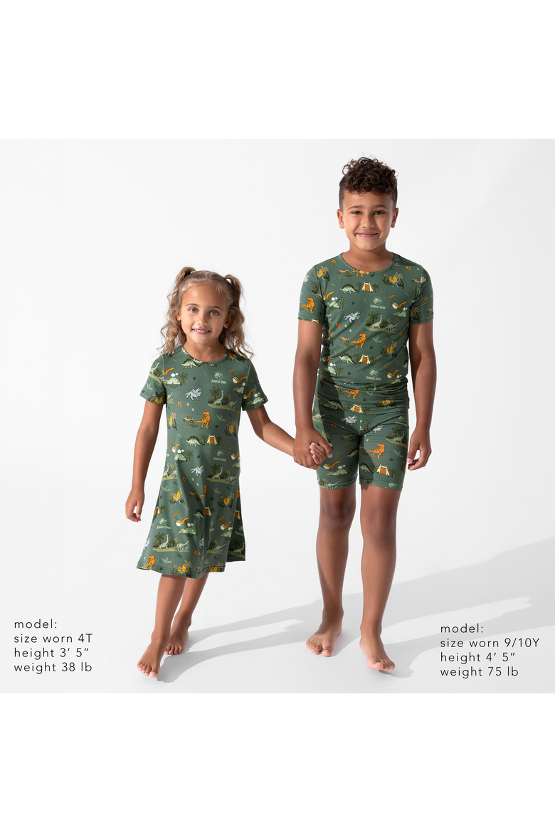 Kids' Jurassic Park Safari Short Sleeve Dress, Alternate, color, Jurassic Park: Safari