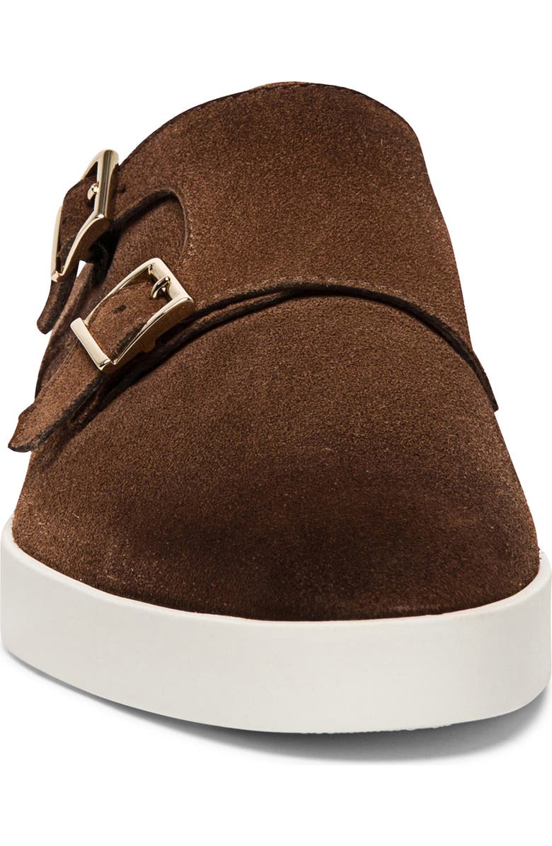 Santoni Double Monk Strap Leather Sneaker, Alternate, color,