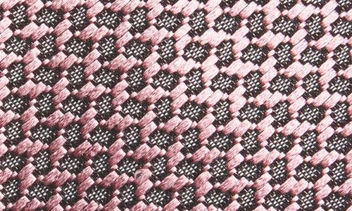 Zegna Ties Geometric Silk Jacquard Tie In Pink