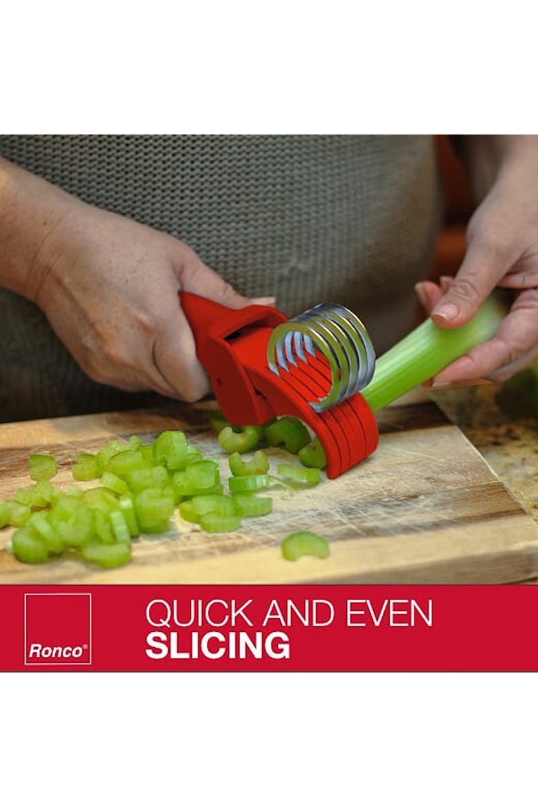 Handi Slicer for Fruit and Vegetable Chopping, Alternate, color, Red