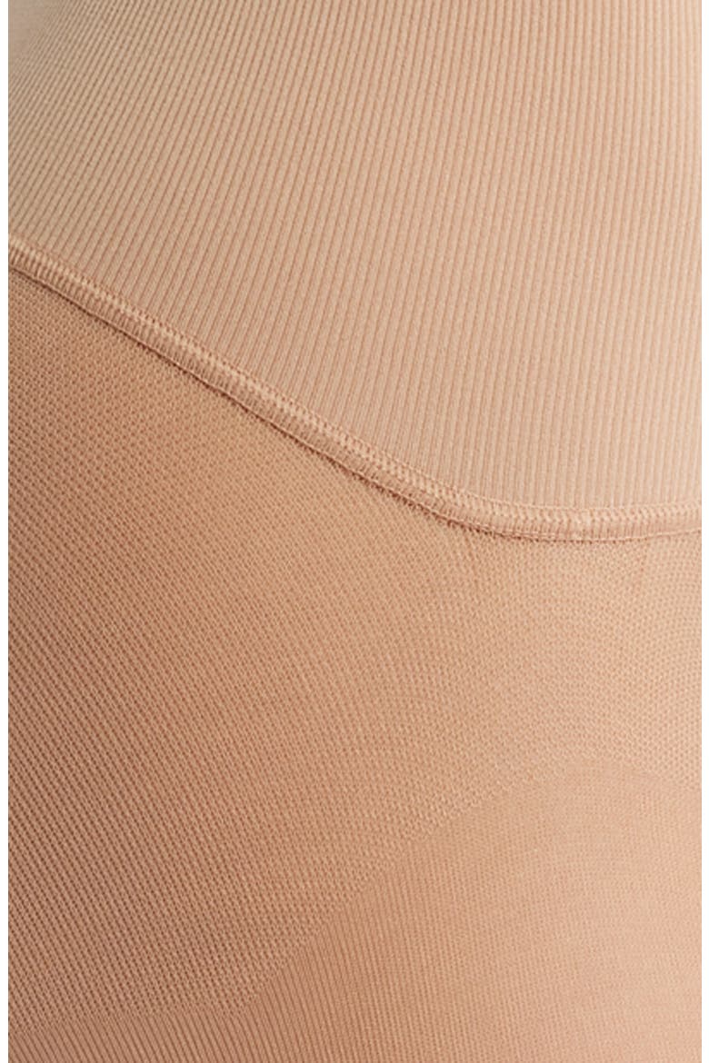 Yoga Waist Opaque Tights, Alternate, color, NATURAL