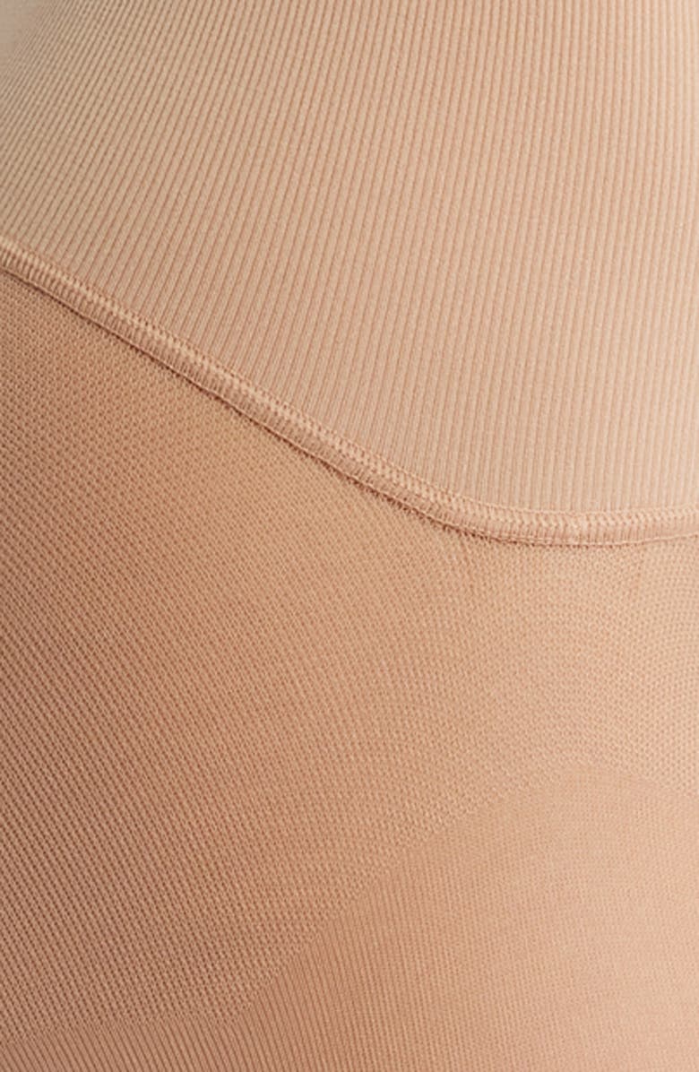 Hue Yoga Waist Opaque Tights, Alternate, color, Natural