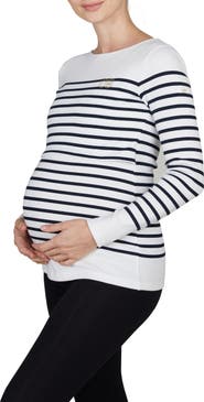 Cache Coeur Benodet Maternity and nursing sailor shirt