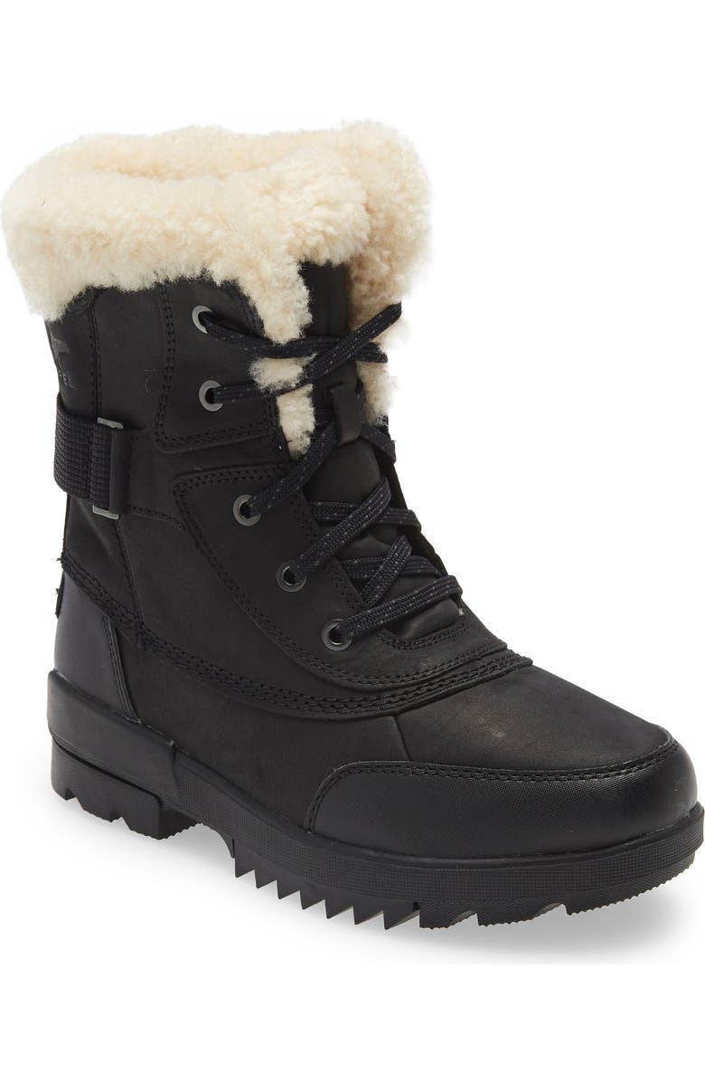 SOREL Tivoli IV Parc Genuine Shearling Trim Waterproof Boot, Main, color,