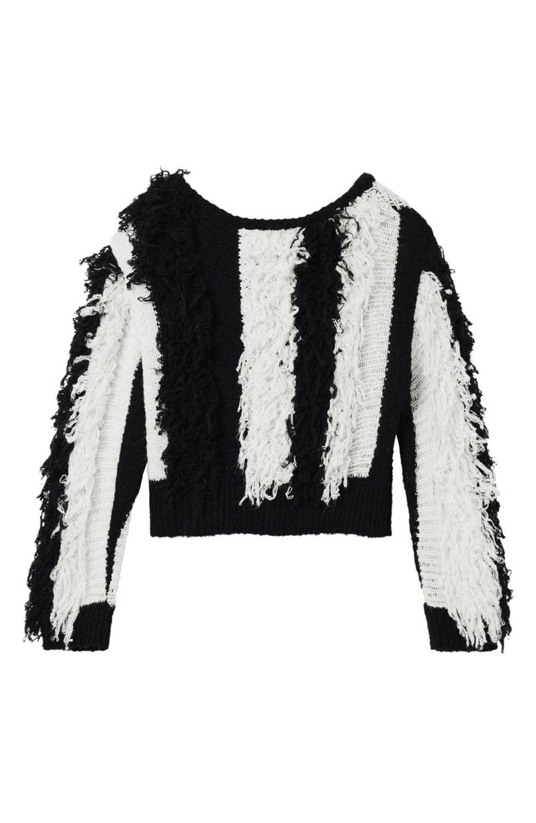 Desigual Fringe Sweater, Alternate, color, 