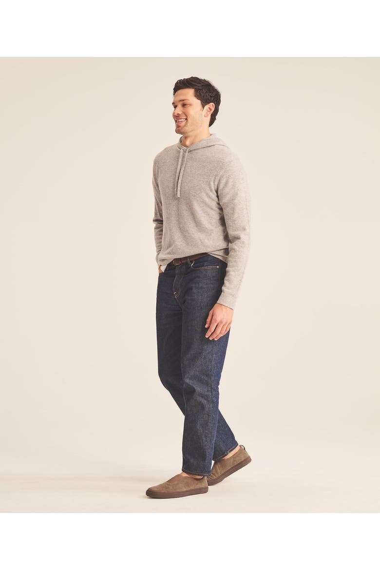 Signature Cashmere Hoodie, Alternate, color, Cement
