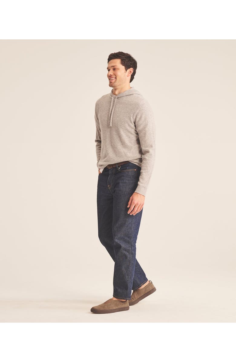 NAADAM Signature Cashmere Hoodie, Alternate, color, Cement