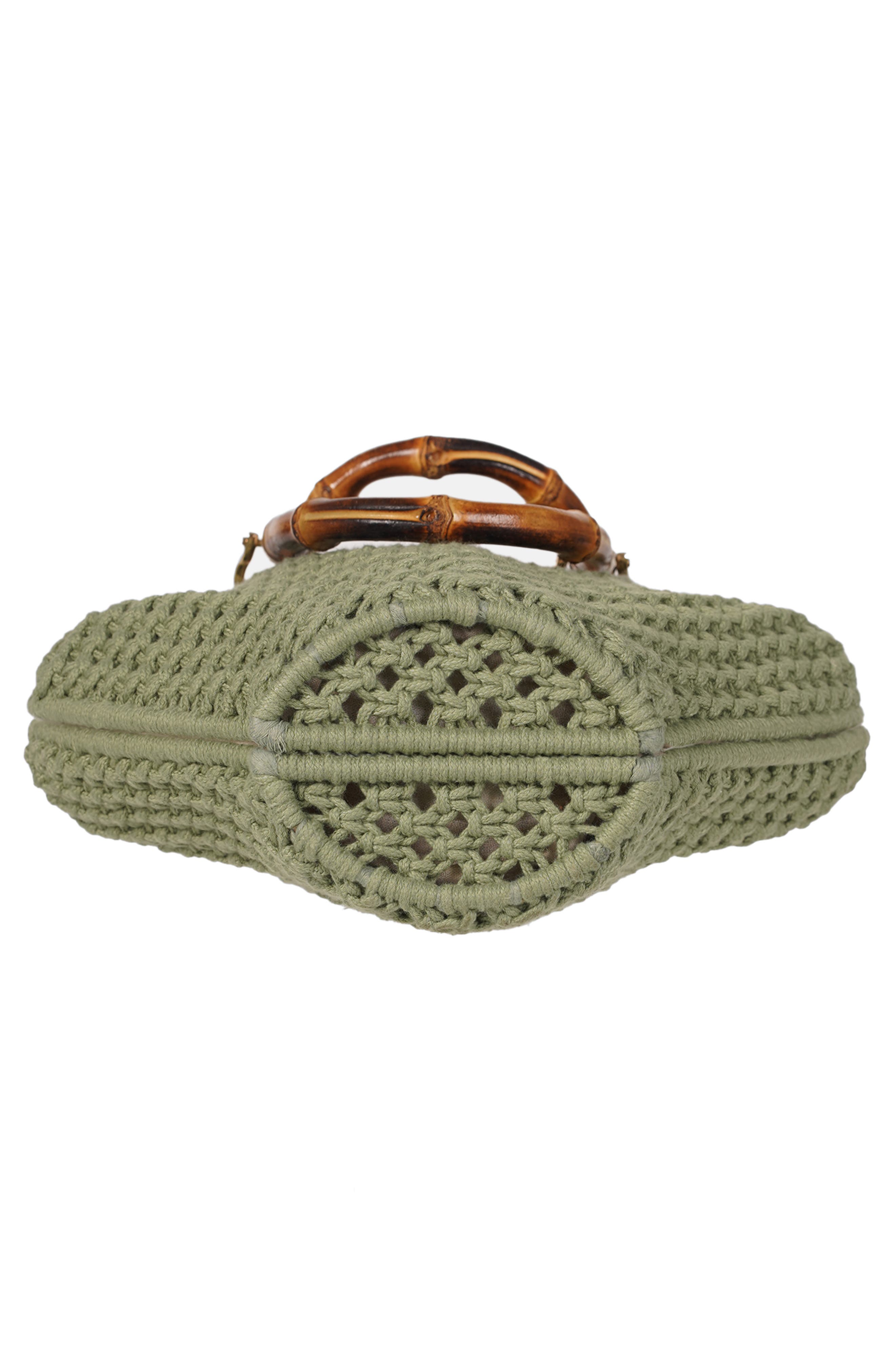 Crochet Shell Bag, Alternate, color, GREEN