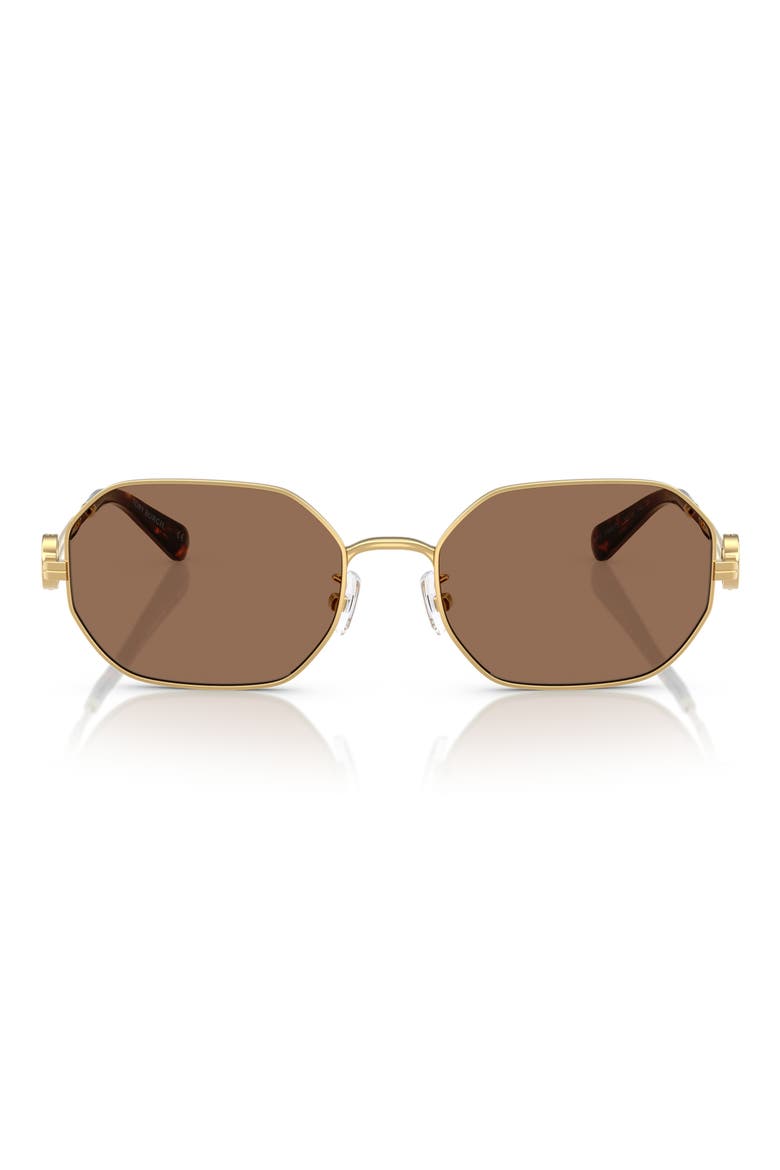 55mm Irregular Sunglasses, Main, color, GOLD
