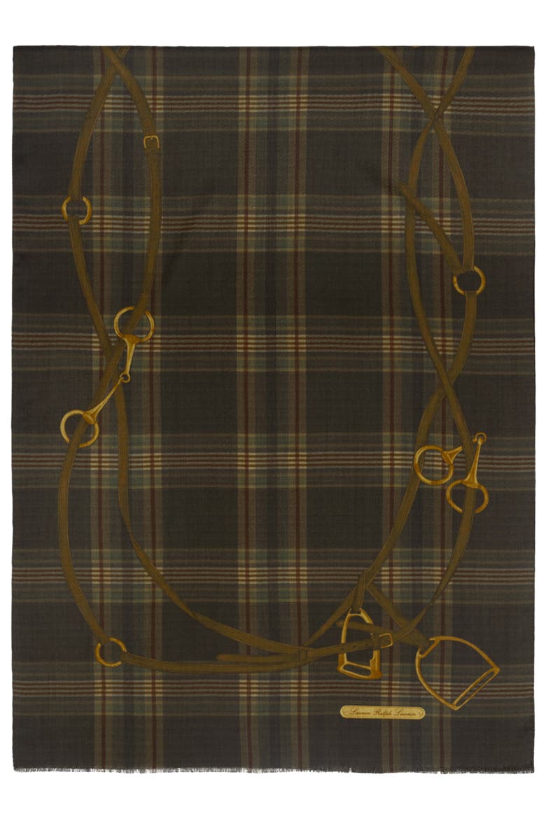 Viscose Scarf, Alternate, color, BROWN