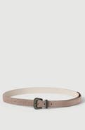 Brunello Cucinelli Suede belt with shiny loop