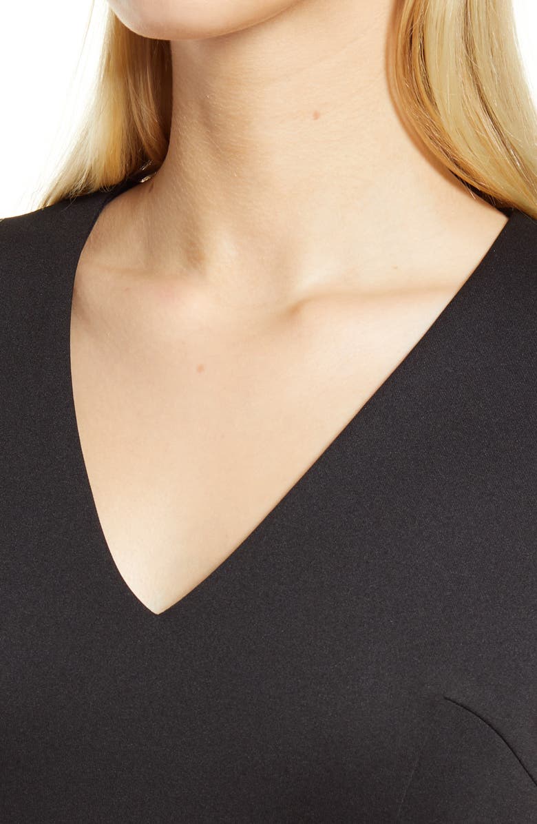 Donna Ricco Cupcake Hem Scuba Sheath Dress, Alternate, color,