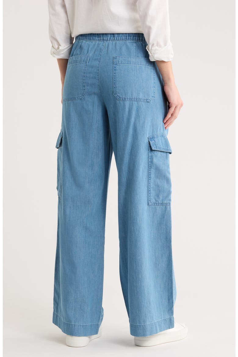 Lightweight Cotton Cargo Pants, Alternate, color, LIGHT WASH