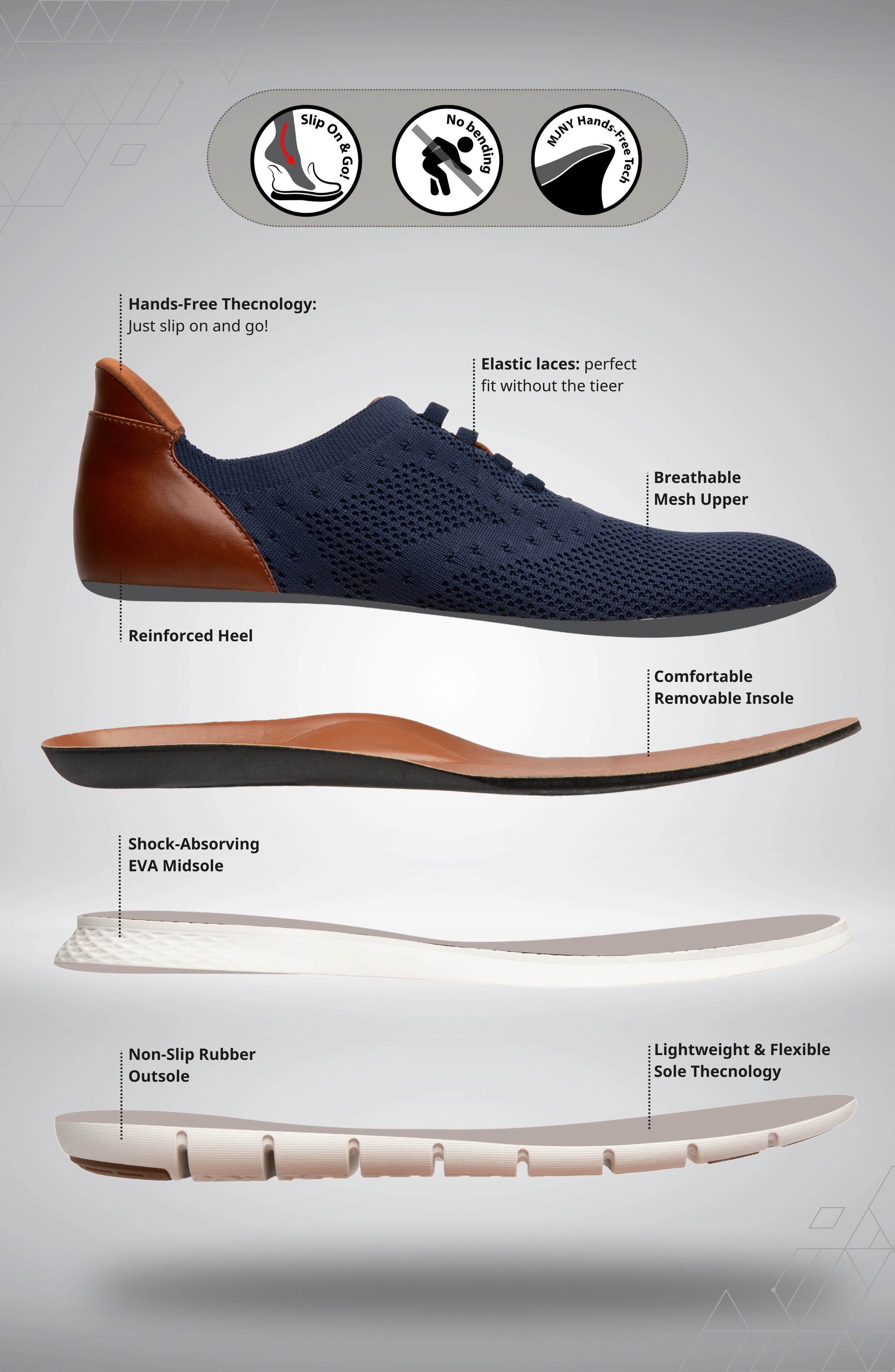 Marc Joseph New York Victory Street Hands-Free Slip-On Sneaker, Alternate, color, Black