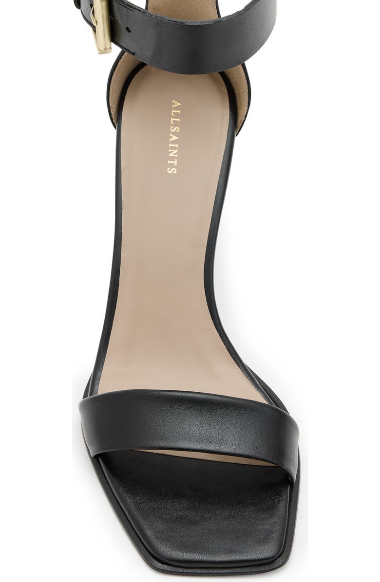AllSaints Noir Ankle Strap Sandal, Alternate, color,
