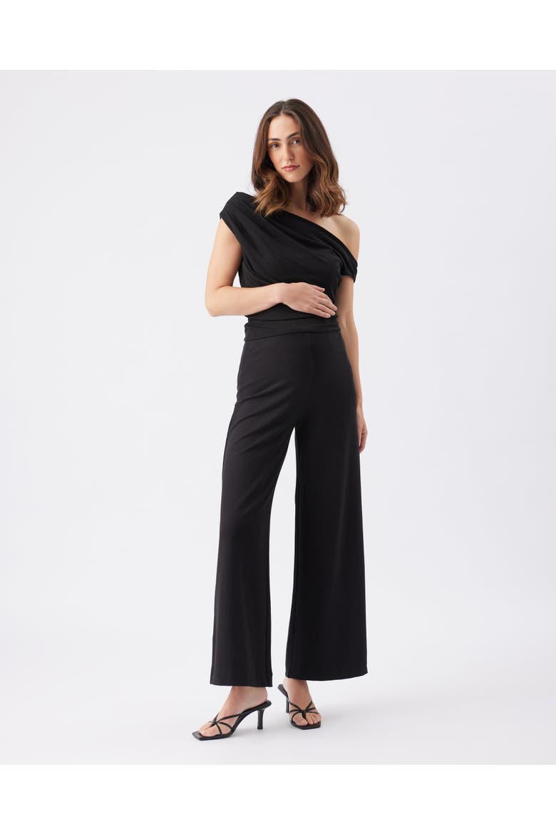 Rhi Off Shoulder Top, Alternate, color, Black