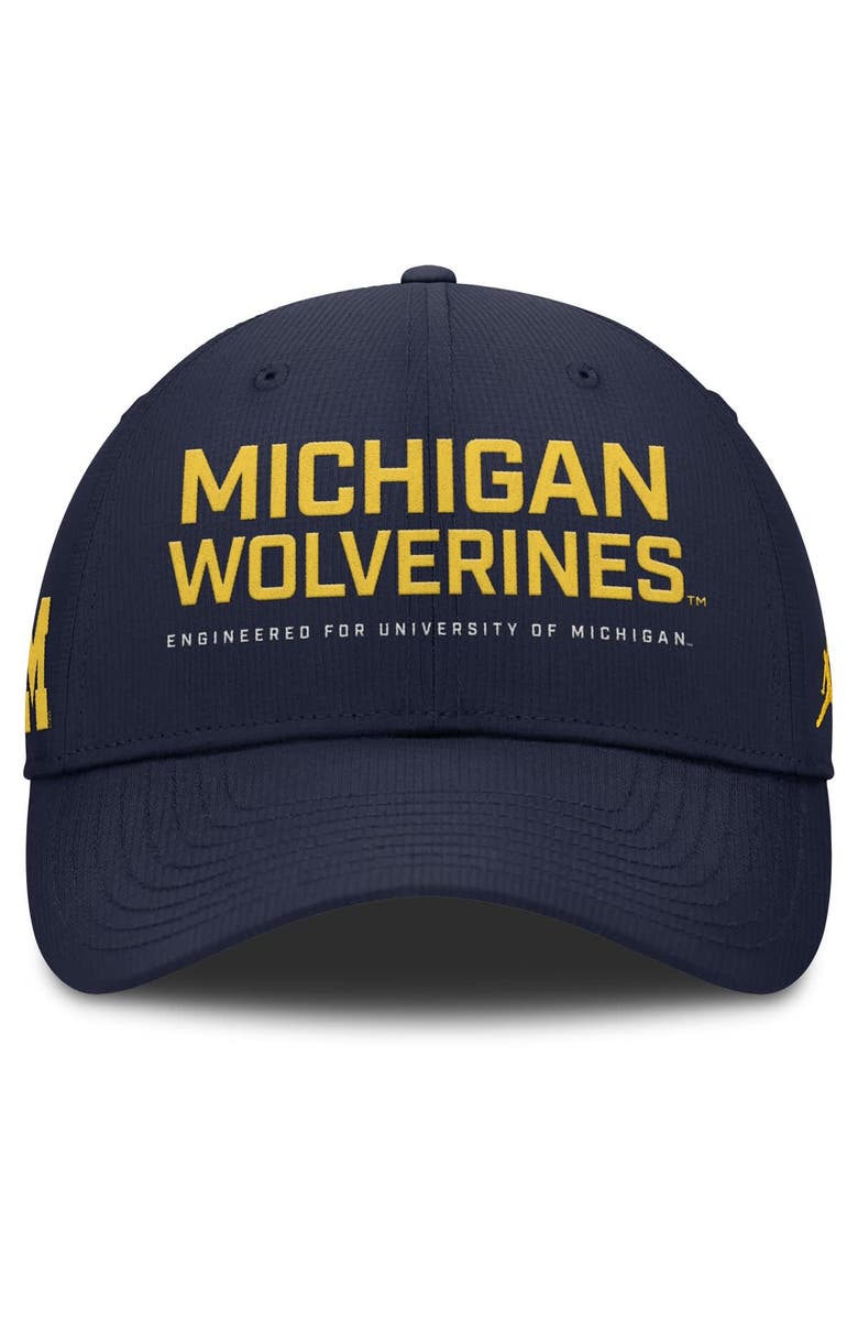 Jordan Brand Men's Jordan Brand Navy Michigan Wolverines 2025 On-Field Gameday Club Adjustable Hat, Alternate, color, Navy