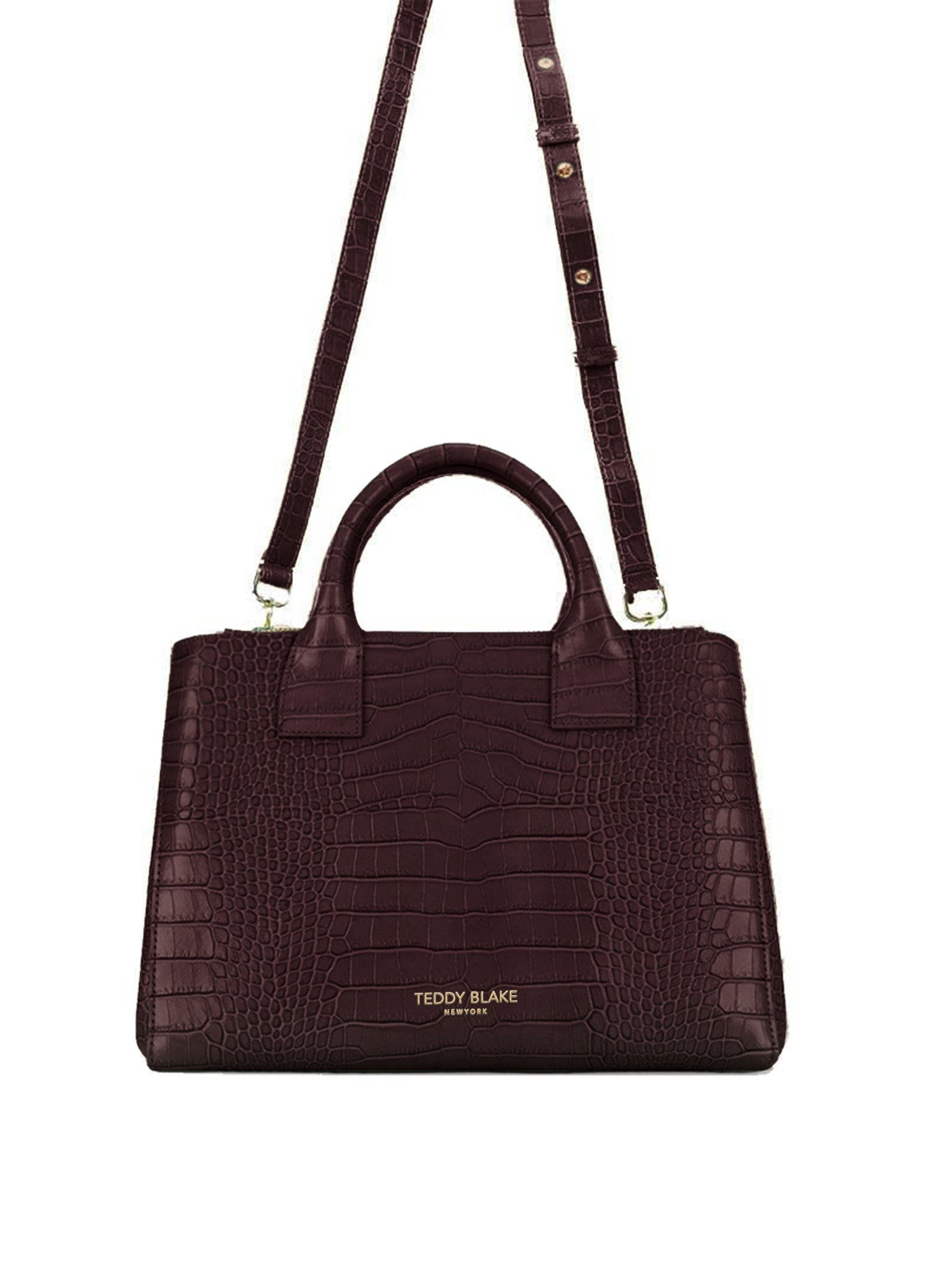 Teddy Blake Bella Croco 12", Alternate, color, Dark Brown