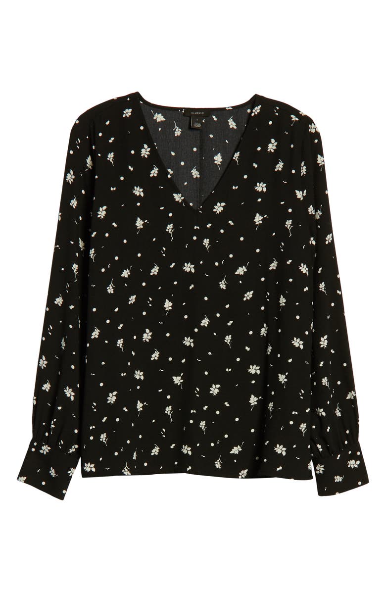 Halogen<sup>®</sup> V-Neck Blouse, Alternate, color, 