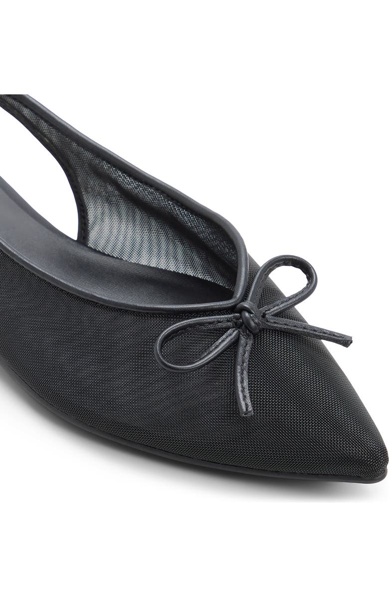 Call It Spring By Aldo Jennika Mesh Pointed Toe Slingback Flat, Alternate, color, Black