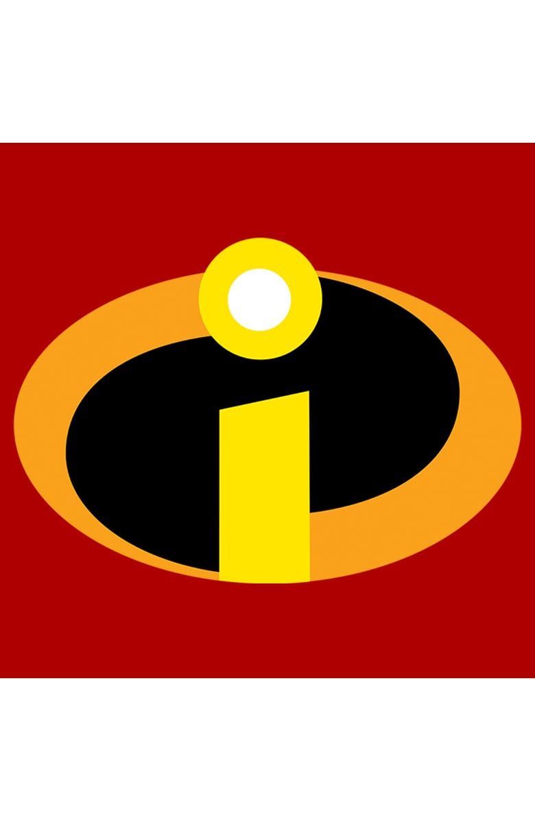 The Incredibles Men's The Incredibles Classic Symbol Graphic T-Shirt, Alternate, color, Red