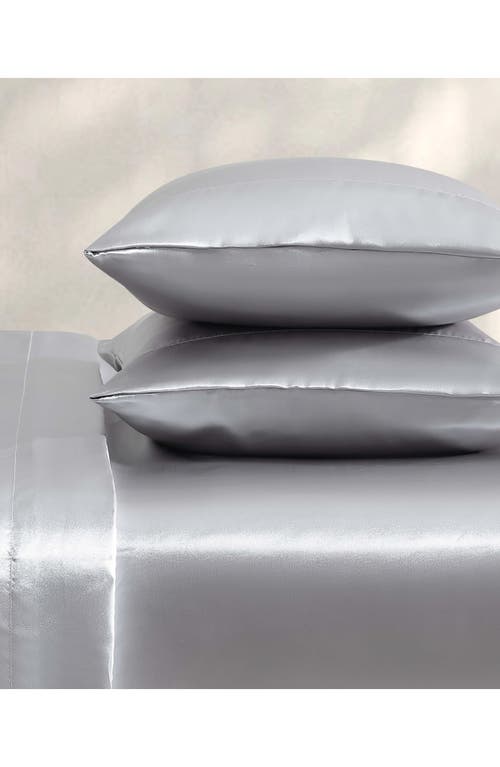 Jessica Simpson Silky Satin Sheet Set In Gray