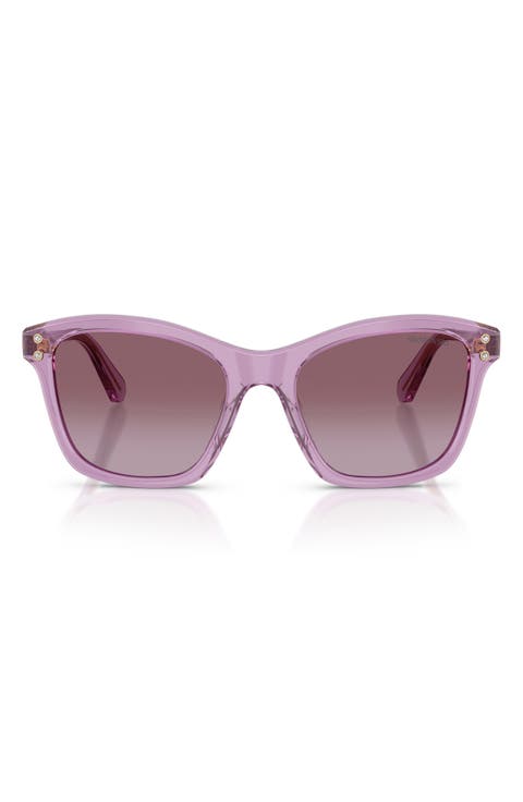 54mm Gradient Square Sunglasses