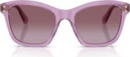 Swarovski 54mm Gradient Square Sunglasses
