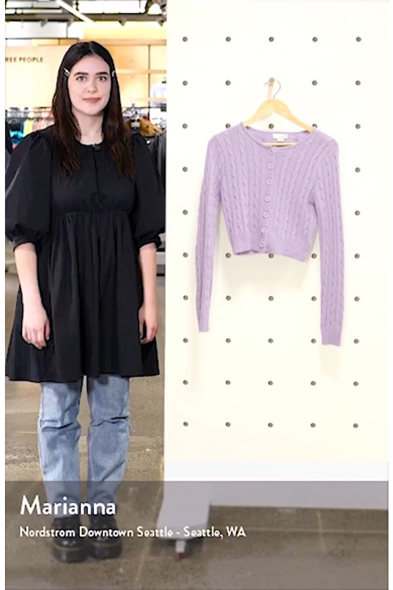 Crop Cable Cardigan video